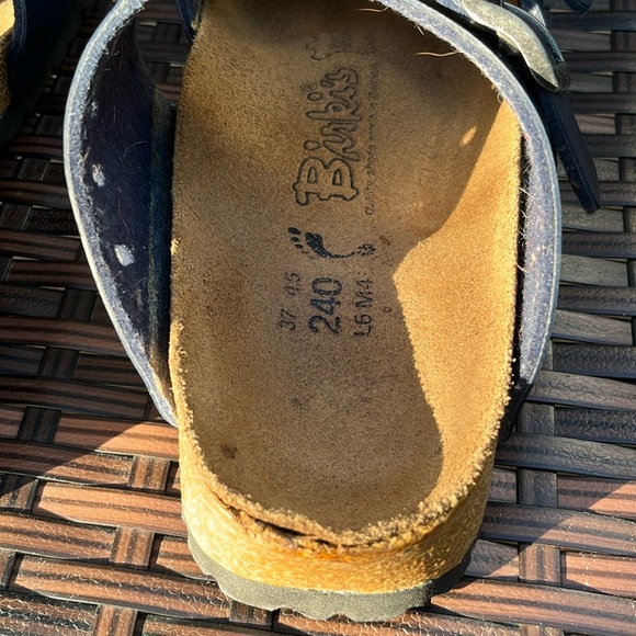 Birkenstock Birkies Navy Blue Sandals - Picture 9 of 16